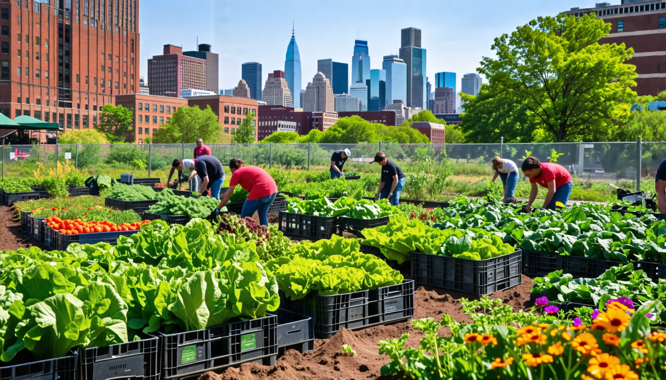 Urban Gardeners Supply Philly Food Banks with Premium Organic Produce During Peak Season